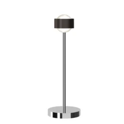 Puk! 80 Eye Table LED, Linsen matt, braun/chrom