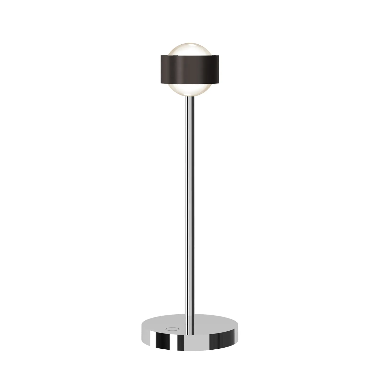 Puk! 80 Eye Table LED, Linsen matt, braun/chrom