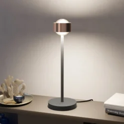 Puk! 80 Eye Table LED, Linsen matt, kupfer/schwarz