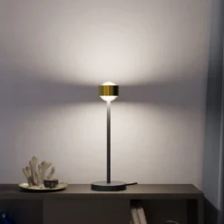 Puk! 80 Eye Table LED Linsen matt, messing/schwarz