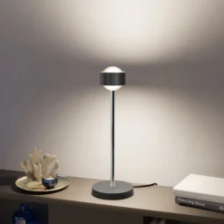 Puk! 80 Eye Table LED, Linsen matt, schwarz/chrom