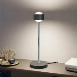 Puk! 80 Eye Table LED, Linsen matt, schwarz/chrom