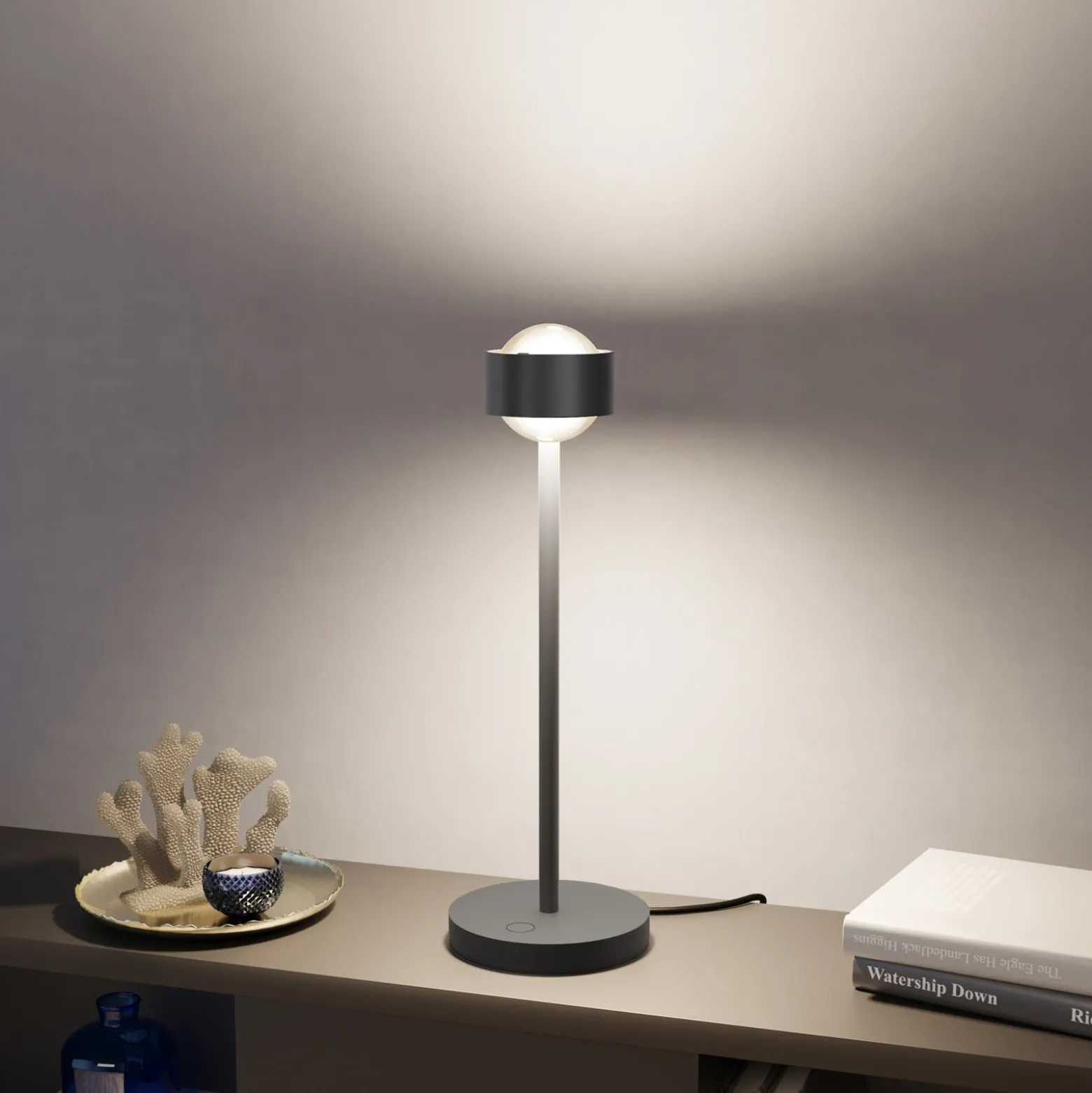 Puk! 80 Eye Table LED, Linsen matt, schwarz matt