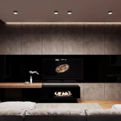 Puk Maxx One 2 LED-Spot, Linse klar, schwarz matt