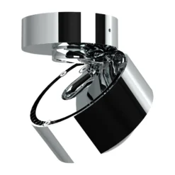 Puk Mini Move LED, Linse klar, chrom