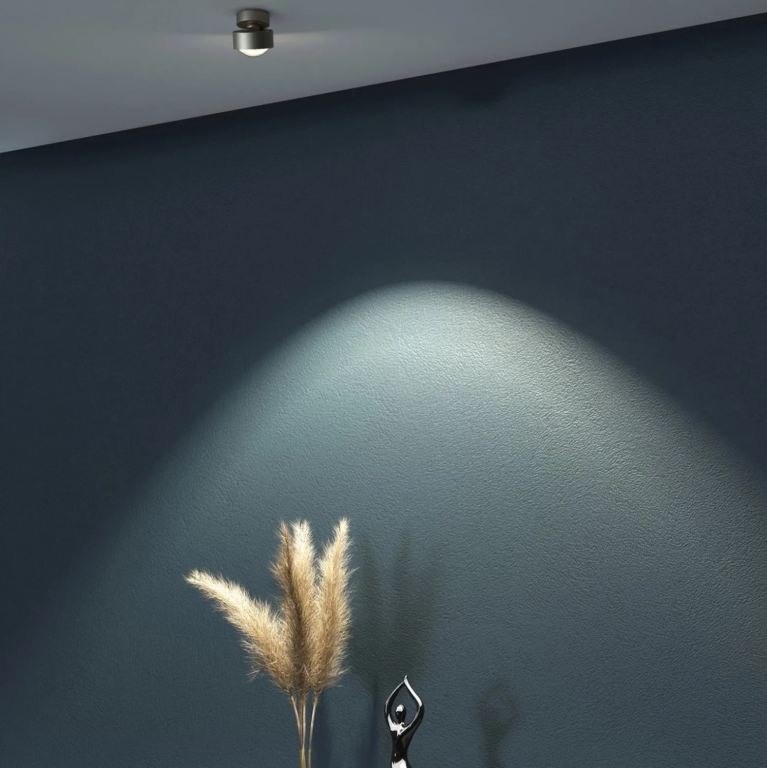 Puk Mini Move LED, Linse klar, nickel matt