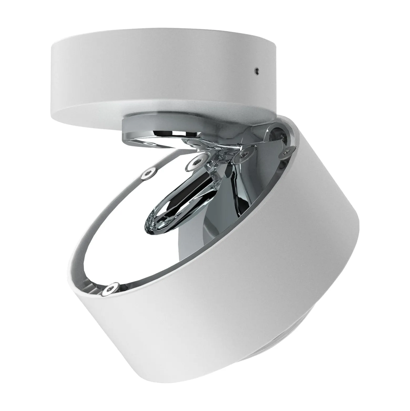 Puk Mini Move LED, Linse klar, weiß matt/chrom