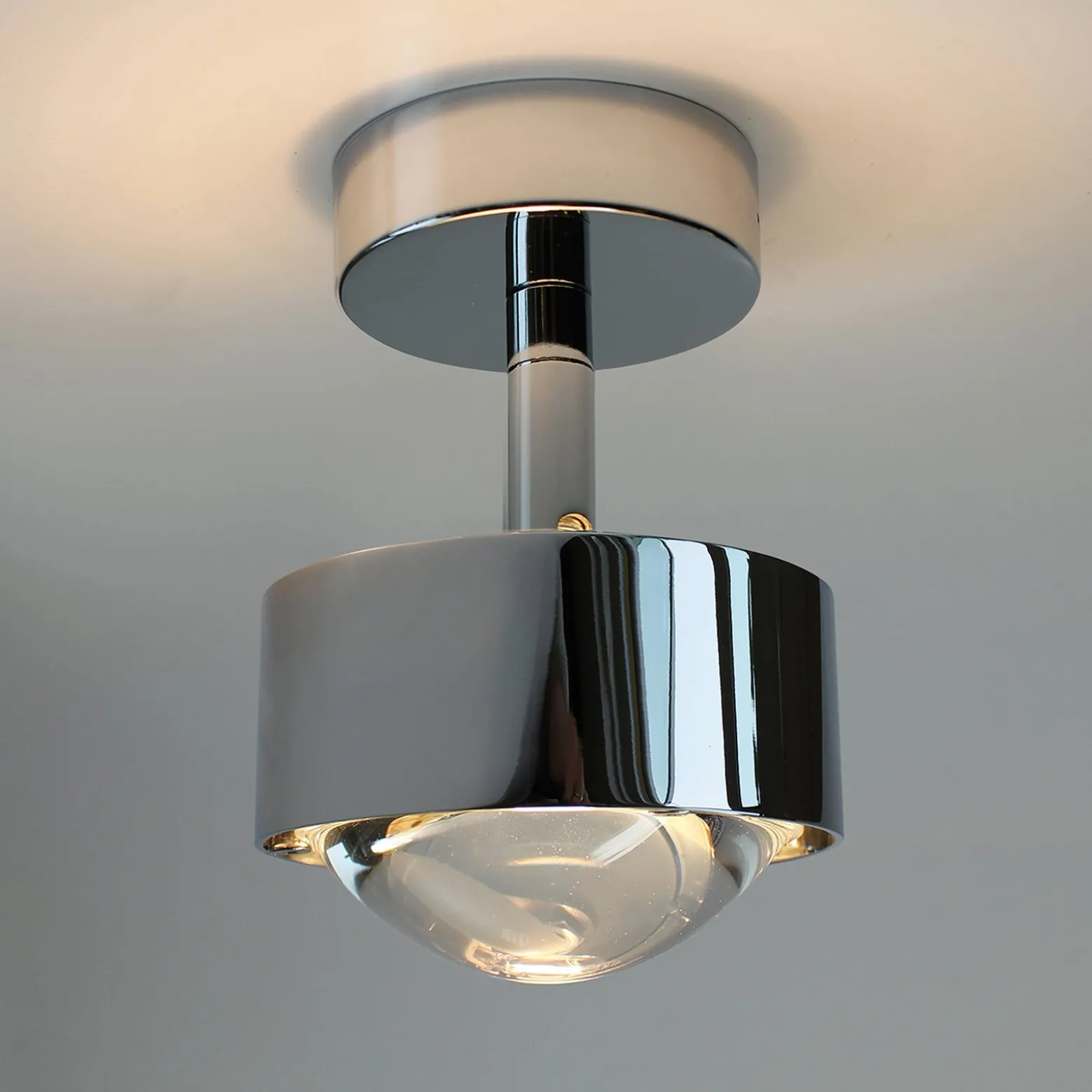 Puk Mini Turn LED-Spot Linse klar 1fl chrom