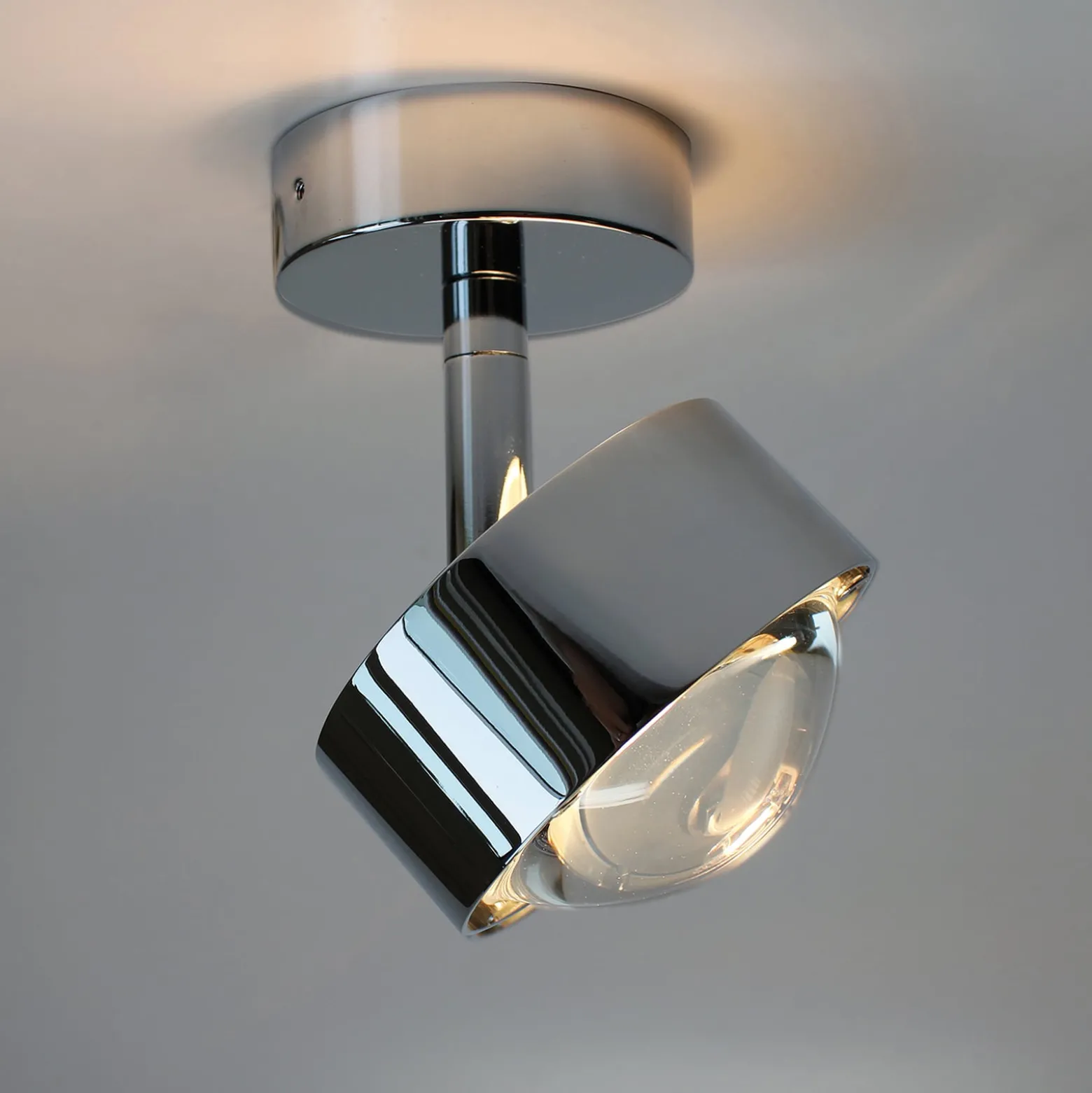 Puk Mini Turn LED-Spot Linse klar 1fl chrom