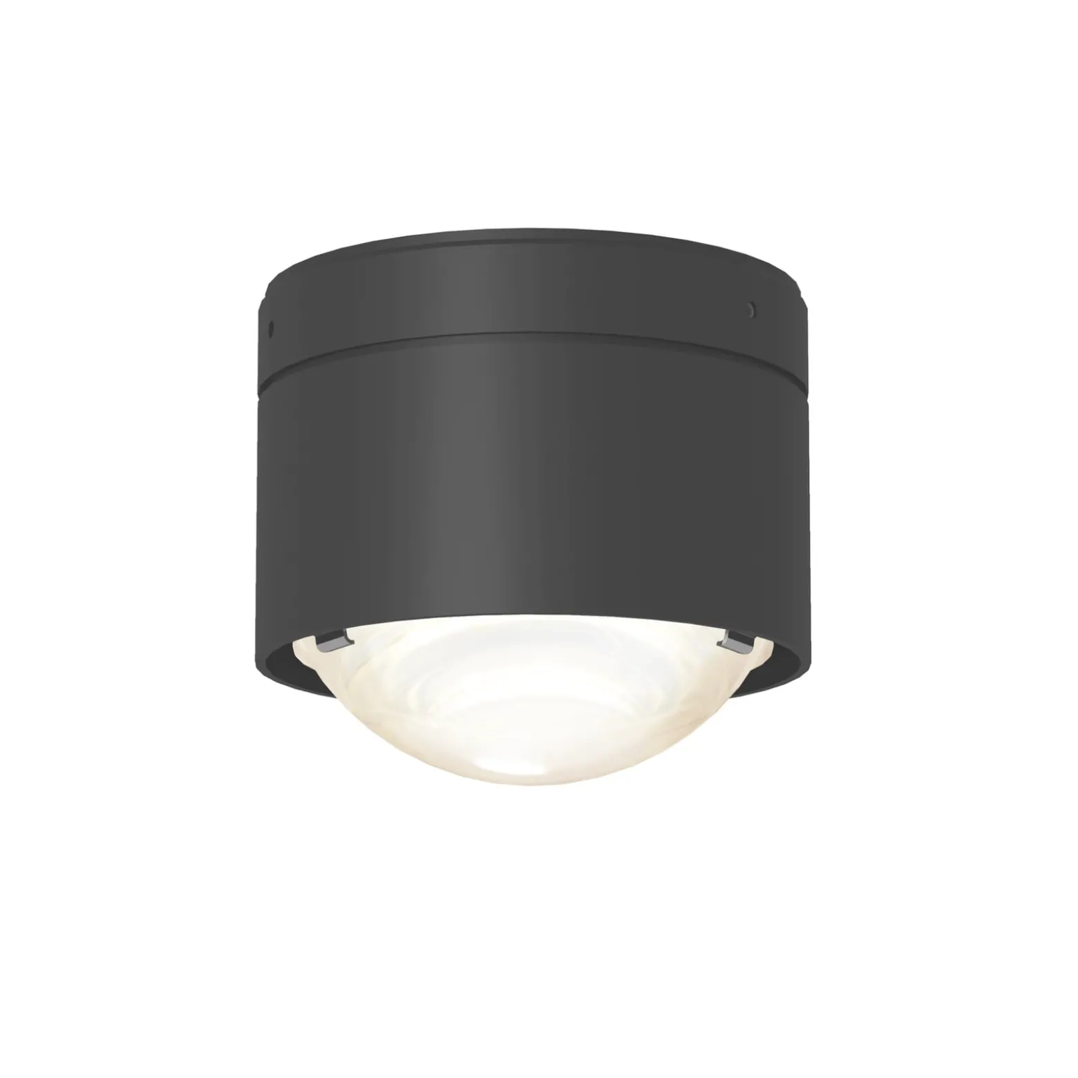 Puk! 80 One LED-Deckenspot Linse matt, anthrazit