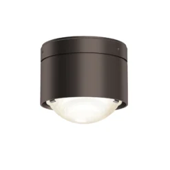Puk! 80 One LED-Deckenspot Linse matt, dunkelbraun