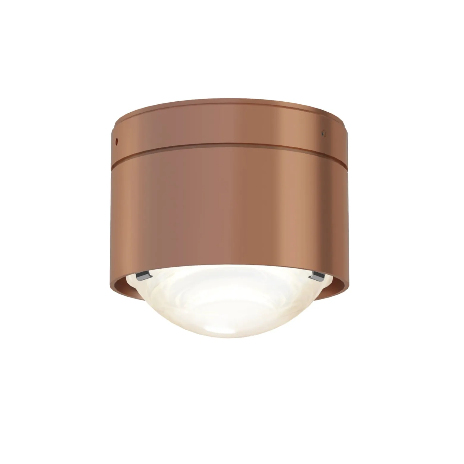 Puk! 80 One LED-Deckenspot Linse matt, kupfer