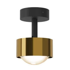 Puk! 80 Turn Up/Downlight Linse matt gold/schwarz