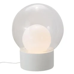 pulpo Tischleuchte Boule Medium, klar/opal/weiß, Glas
