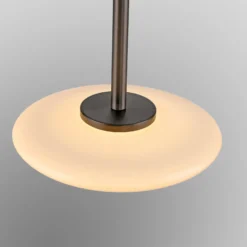 PURE LED-Hängelampe Vitrum braun/opal Glas/Aluminium Ø 22 cm