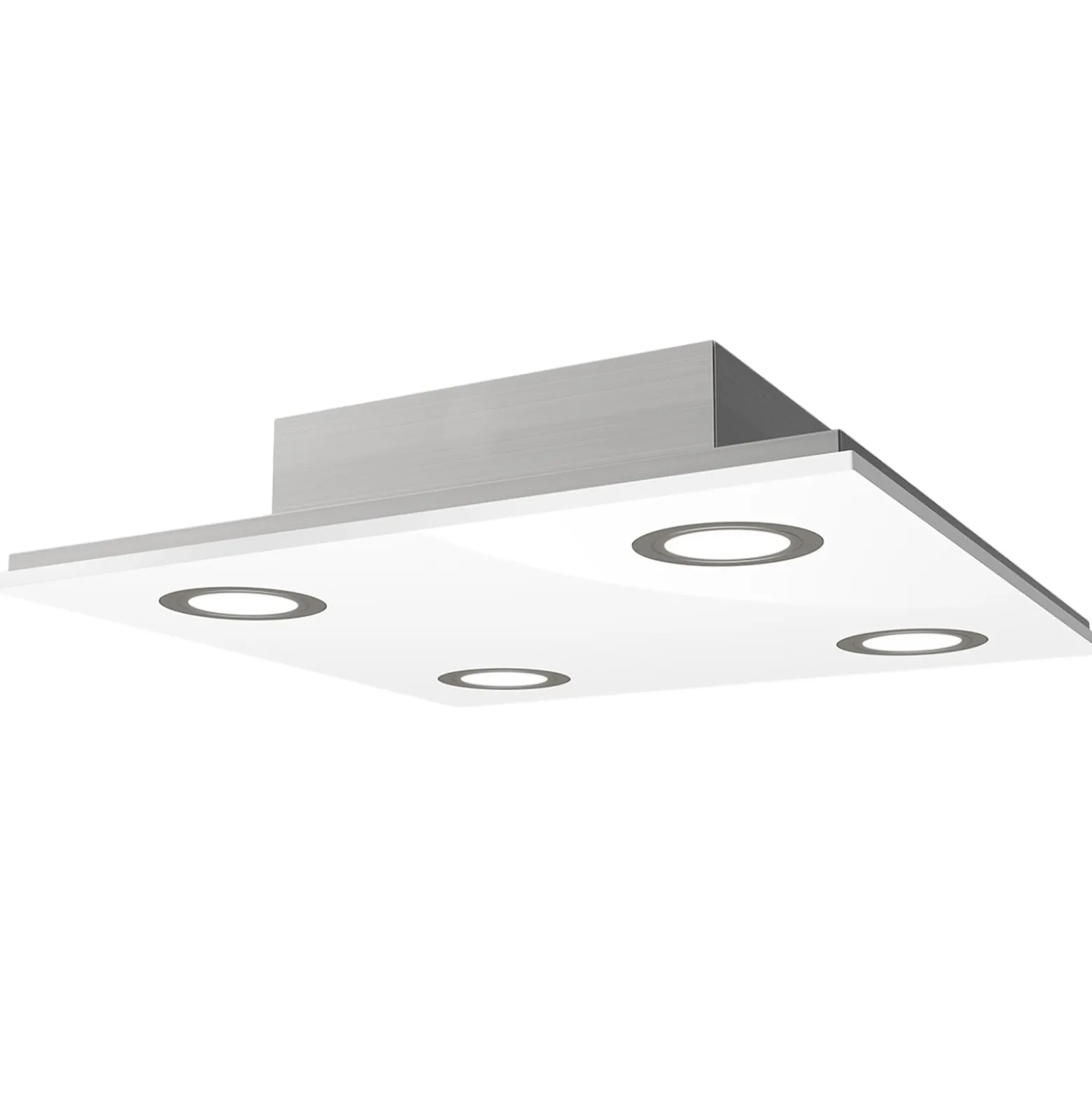 Quadratische LED-Deckenleuchte Pano, weiß