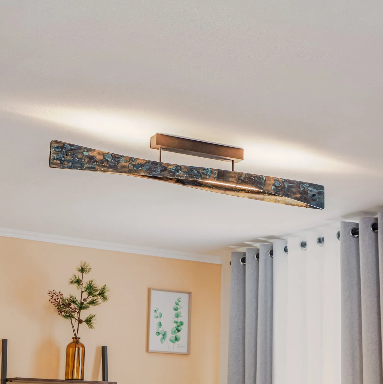 Quitani Baloria LED-Pendelleuchte schwarz/oxidiert