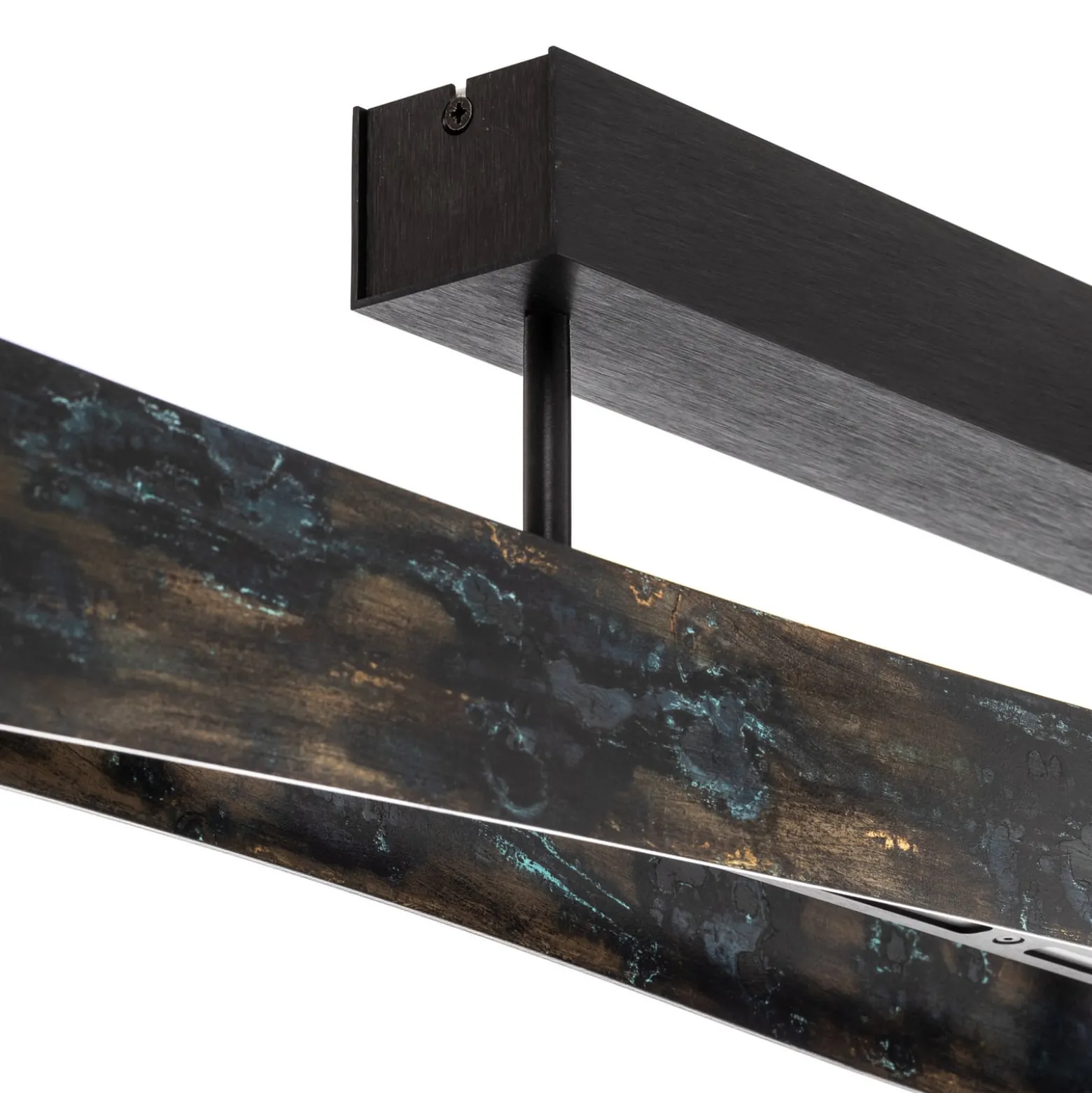 Quitani Baloria LED-Pendelleuchte schwarz/oxidiert
