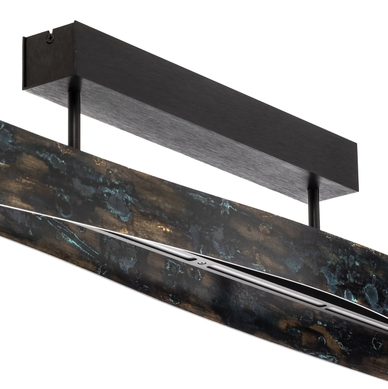 Quitani Baloria LED-Pendelleuchte schwarz/oxidiert