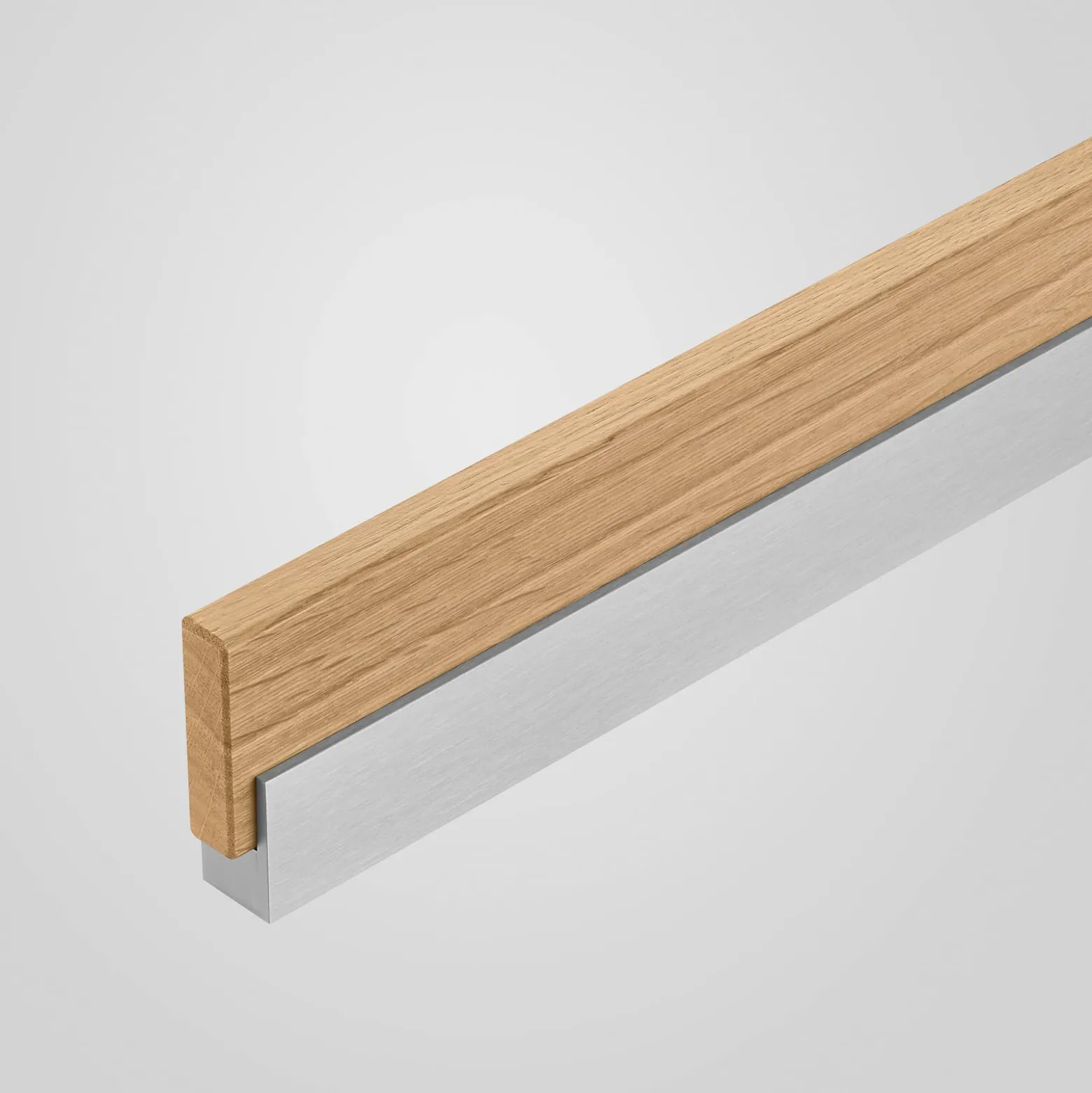 Quitani LED-Deckenleuchte Keijo, nickel/eiche