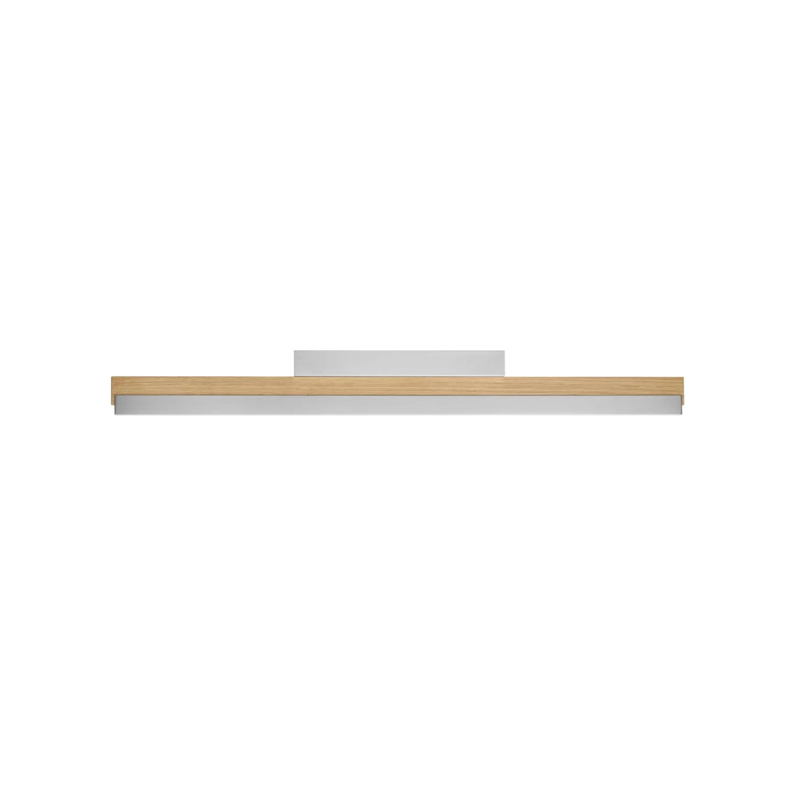 Quitani LED-Deckenleuchte Keijo, nickel/eiche