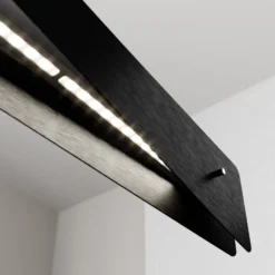 Quitani LED-Hängelampe Lian, schwarz/alu