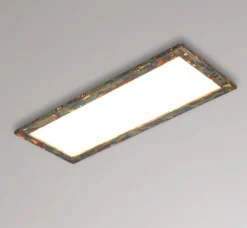 Quitani LED-Panel Aurinor, goldfarbig, 86 cm