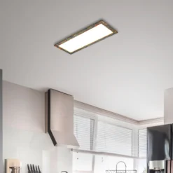 Quitani LED-Panel Aurinor, goldfarbig, 86 cm