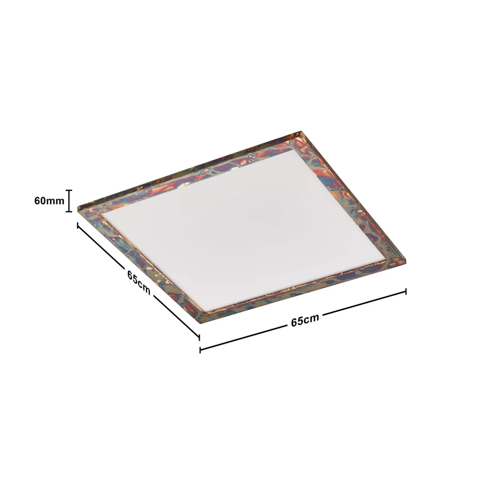 Quitani LED-Panel Aurinor, goldfarbig, 68 cm