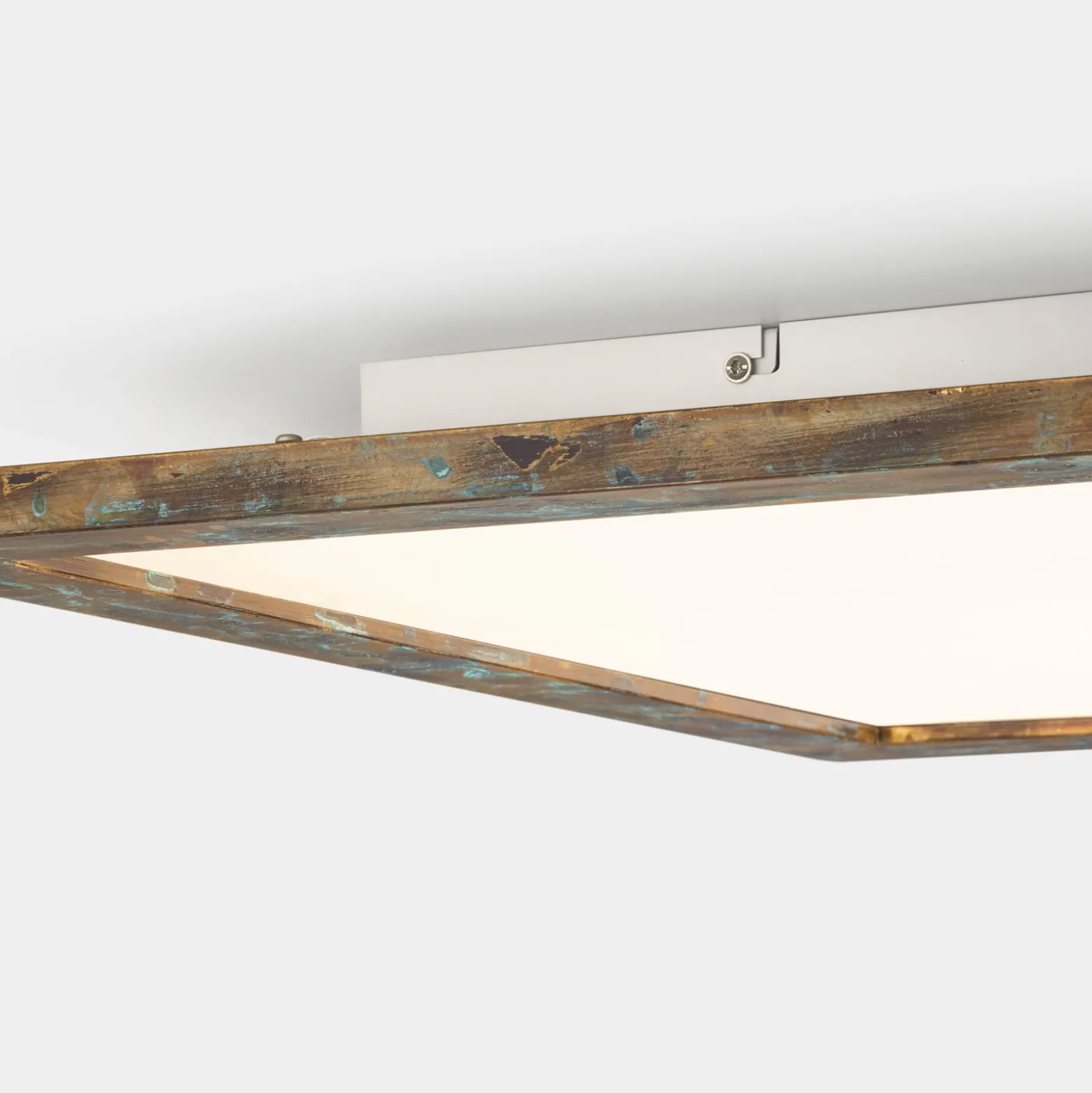 Quitani LED-Panel Aurinor, goldfarbig patiniert, 68 cm