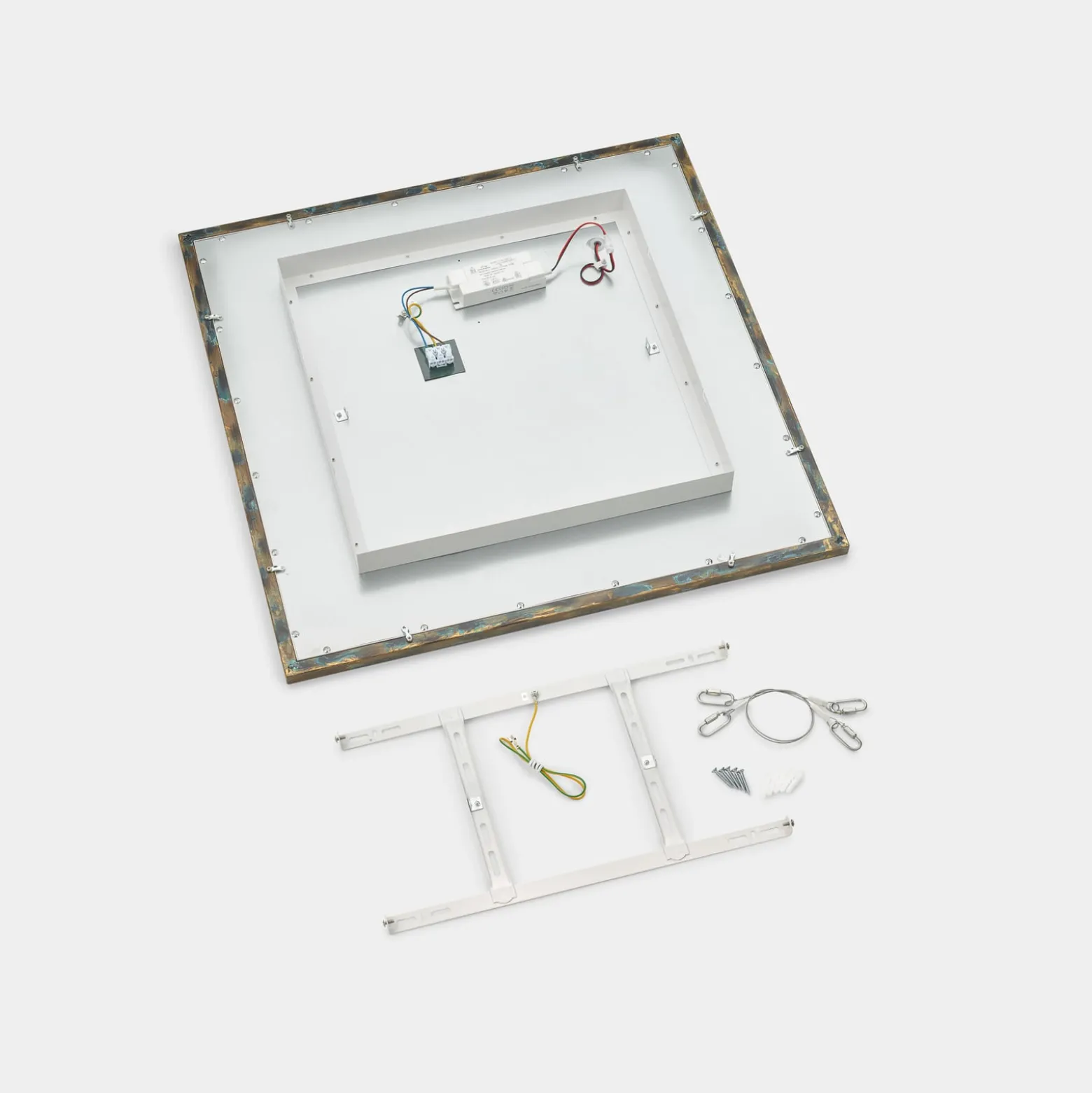 Quitani LED-Panel Aurinor, goldfarbig patiniert, 68 cm