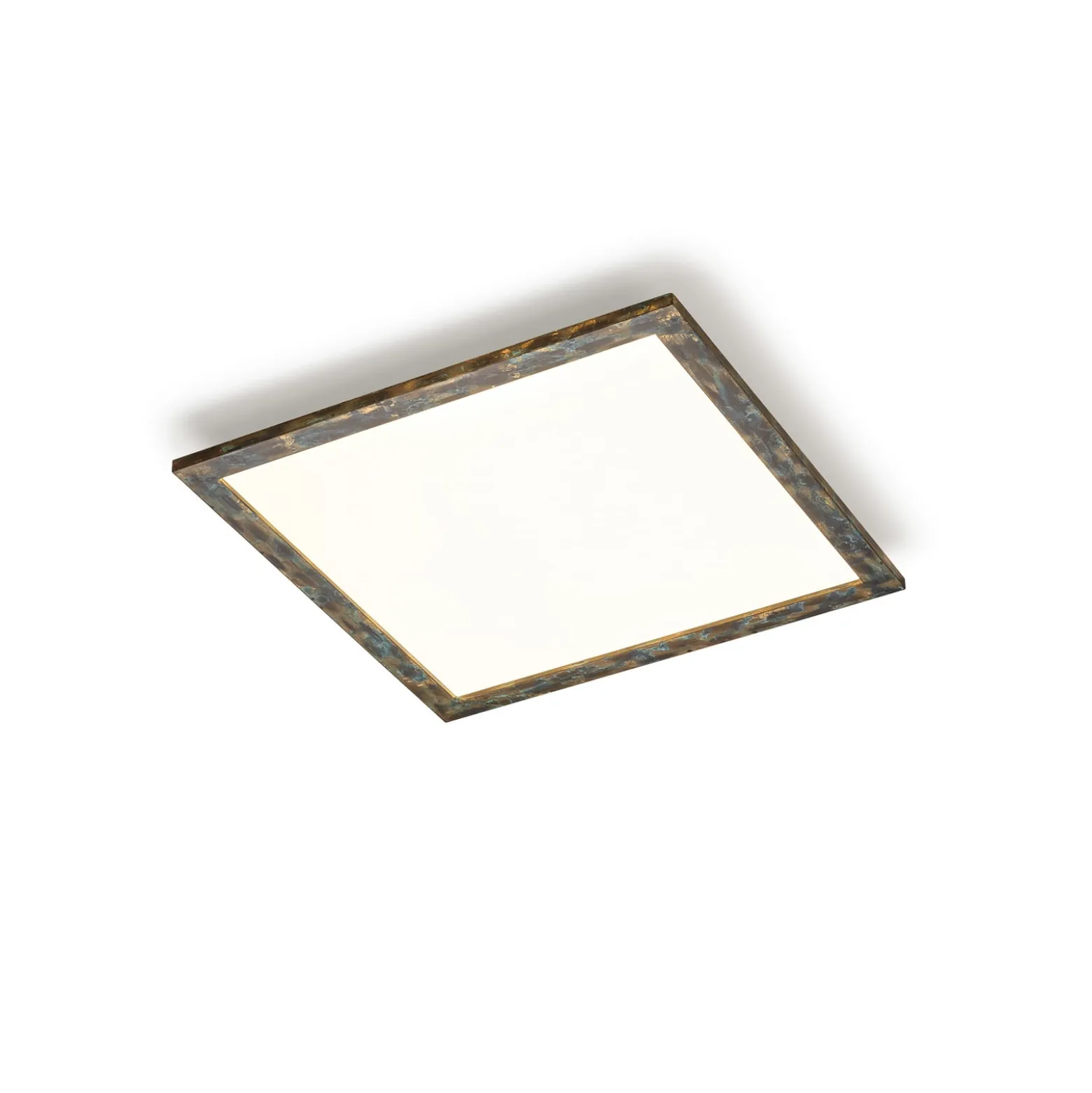 Quitani LED-Panel Aurinor, goldfarbig patiniert, 68 cm