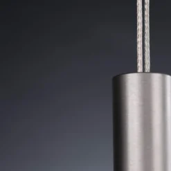 Quitani LED-Pendellampe Hiba, eiche natur, Länge 148 cm
