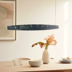 Quitani Lysia LED-Pendel, oxidiert/schwarz, 148 cm