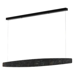 Quitani Lysia LED-Pendel, oxidiert/schwarz, 148 cm