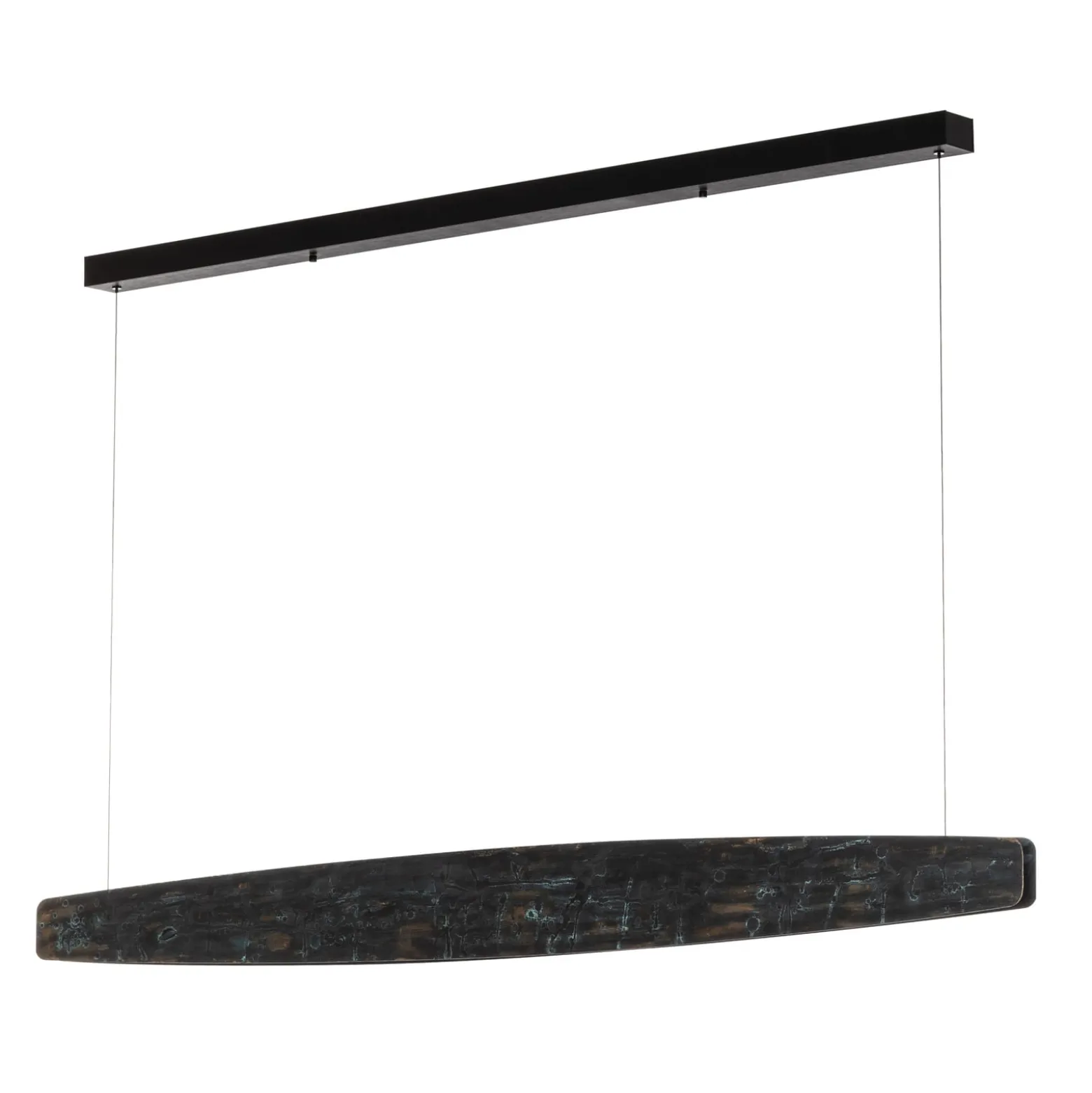 Quitani Lysia LED-Pendel, oxidiert/schwarz, 148 cm