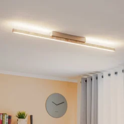 Quitani Zino LED-Deckenleuchte Schiefer gold 38W