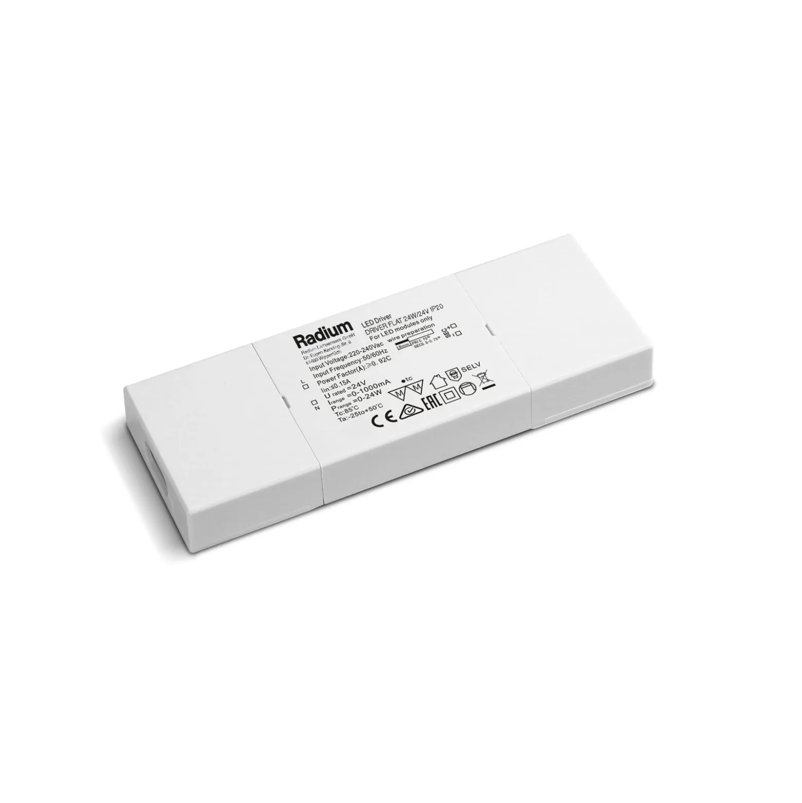 Radium Flat LED-Treiber für Strips 24W/24V