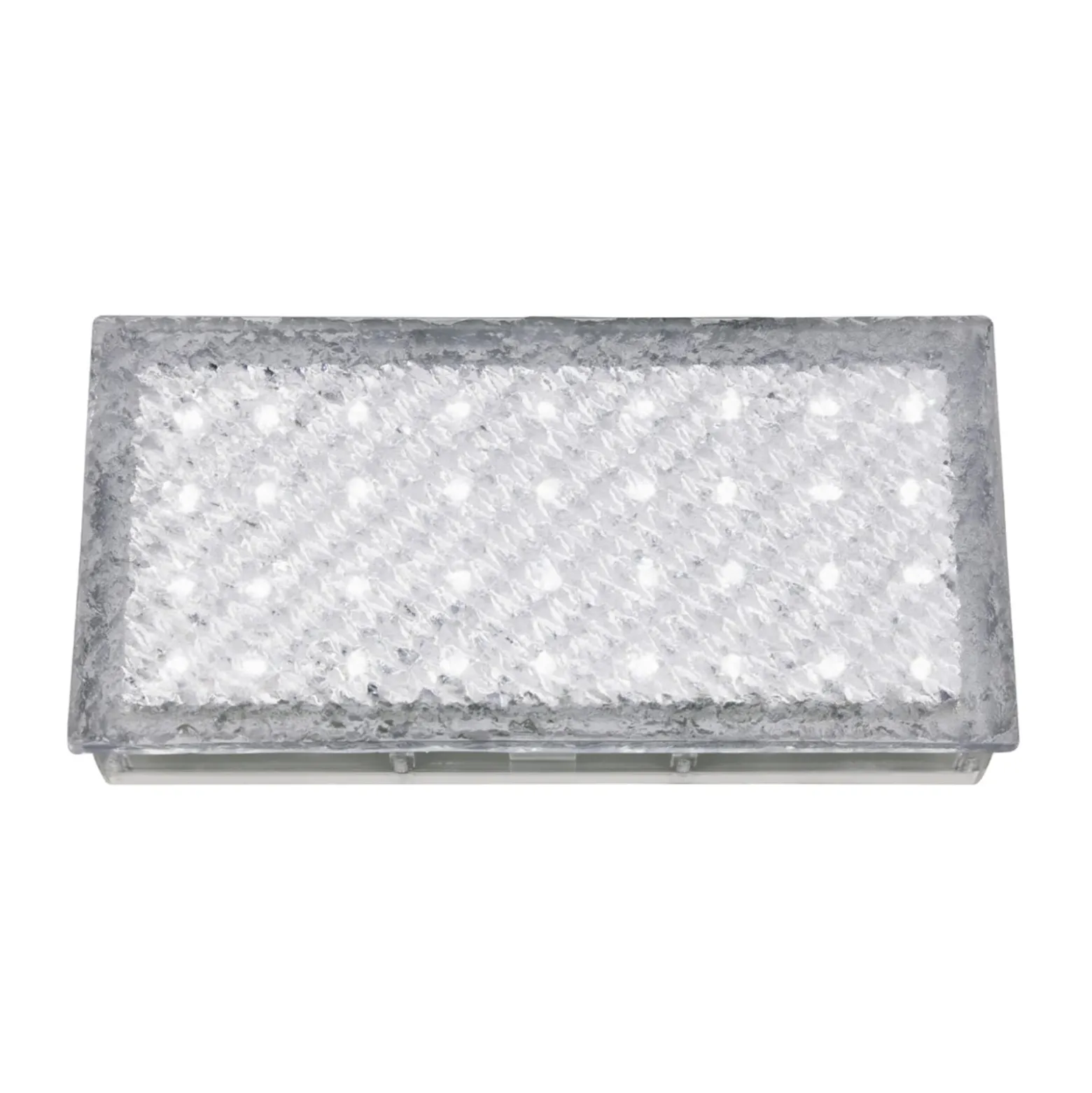 Rechteckige LED-Bodeneinbauleuchte Walkover, 20 cm