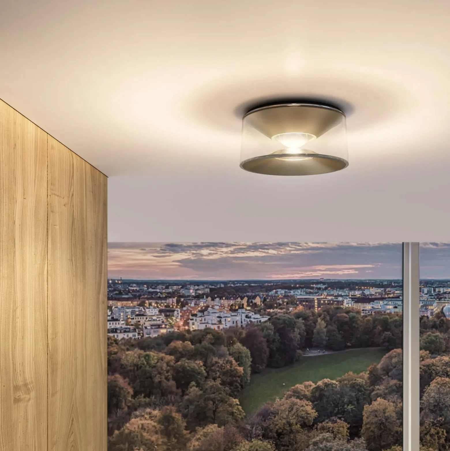 Ribag Vior LED-Deckenleuchte sandgold 60° 2.700K