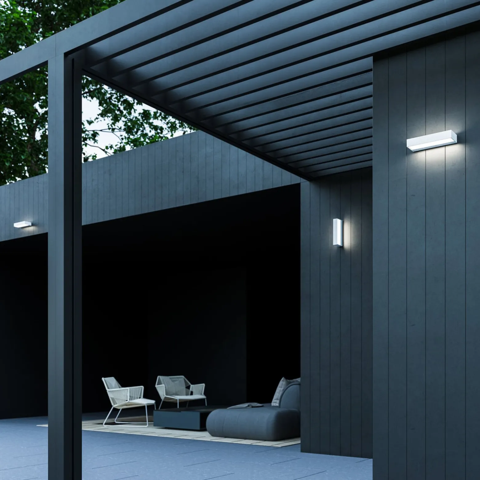 Rotaliana InOut W2 LED-Außenwandleuchte 2.700K