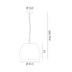 Rotaliana Pomi H2 Hängeleuchte gold Ø 41,5 cm