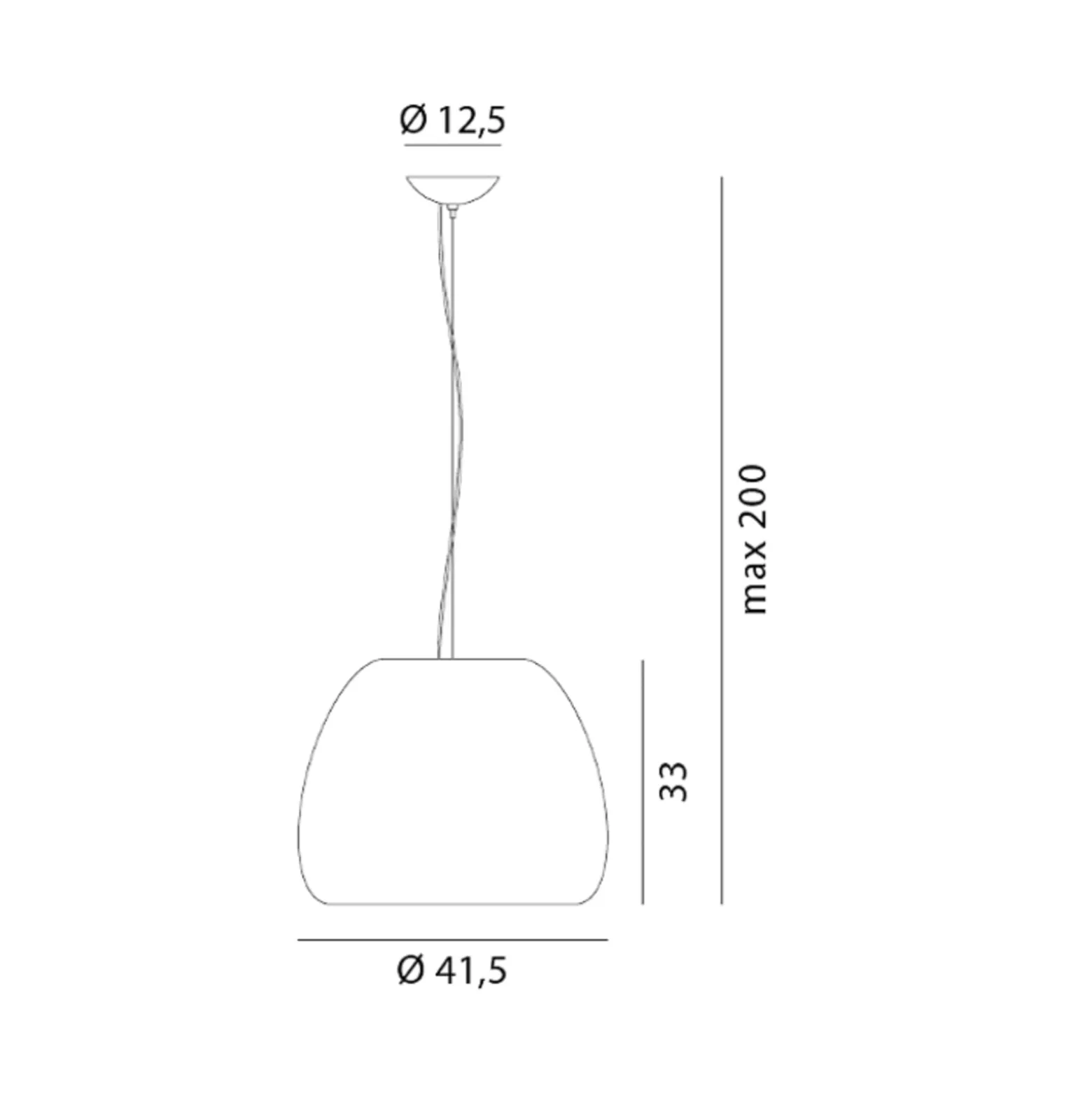 Rotaliana Pomi H2 Hängeleuchte gold Ø 41,5 cm
