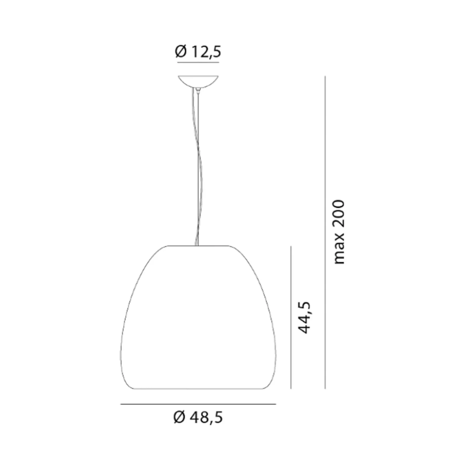 Rotaliana Pomi H1 Hängeleuchte gold Ø 48,5 cm