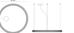 Rotaliana Squiggle H1 LED-Hängelampe weiß Ø 69 cm