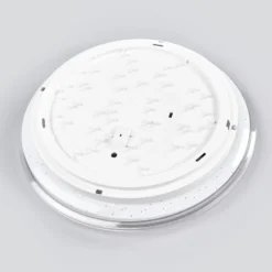 Runde LED-Deckenleuchte Shogun mit Glitzeroptik