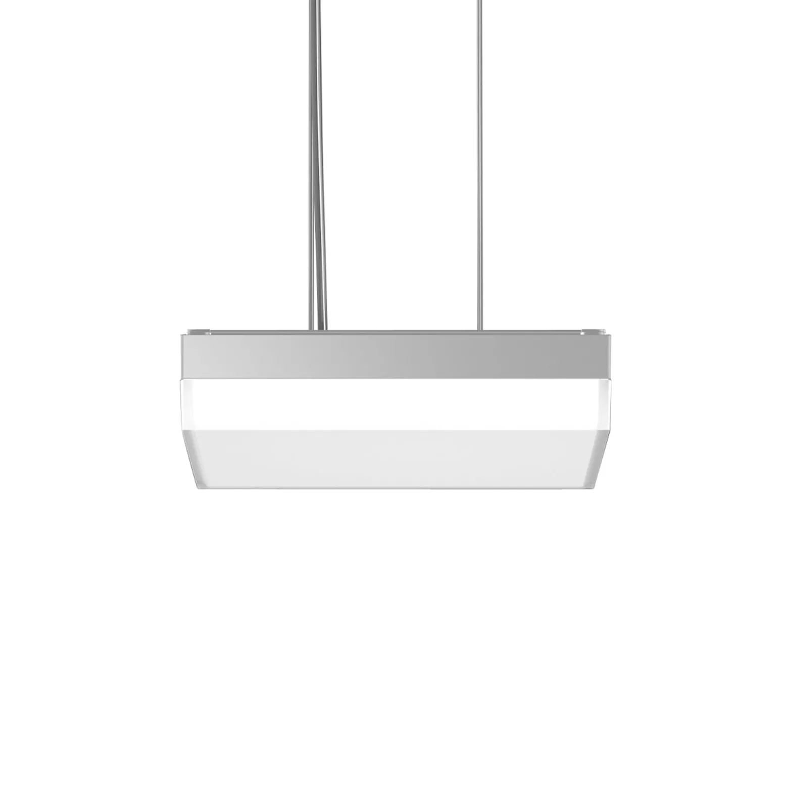 RZB Flat Slim+ Pendel DALI 30x30cm 22W silber/matt