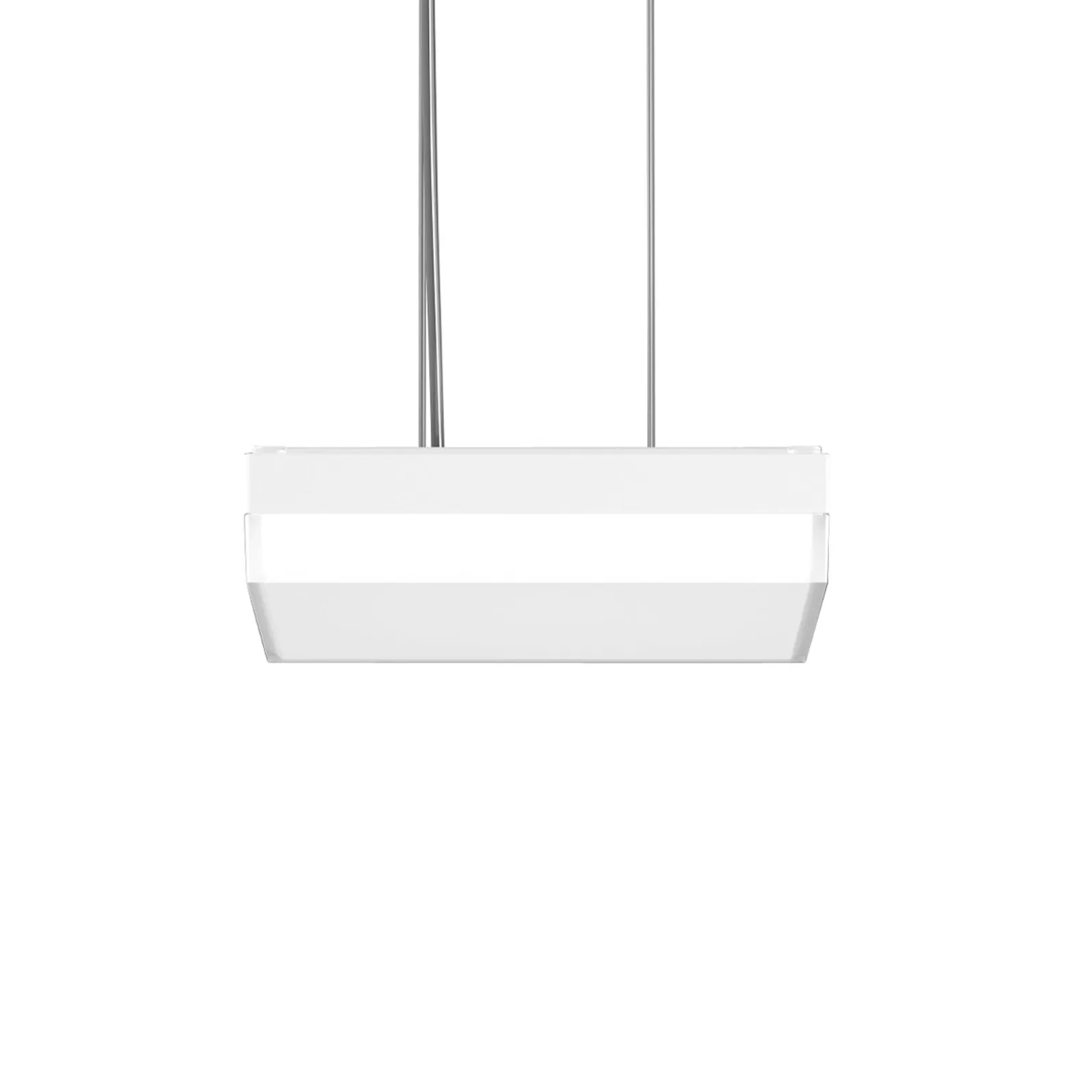 RZB Flat Slim+ Pendel DALI 30x30cm 22W weiß/matt