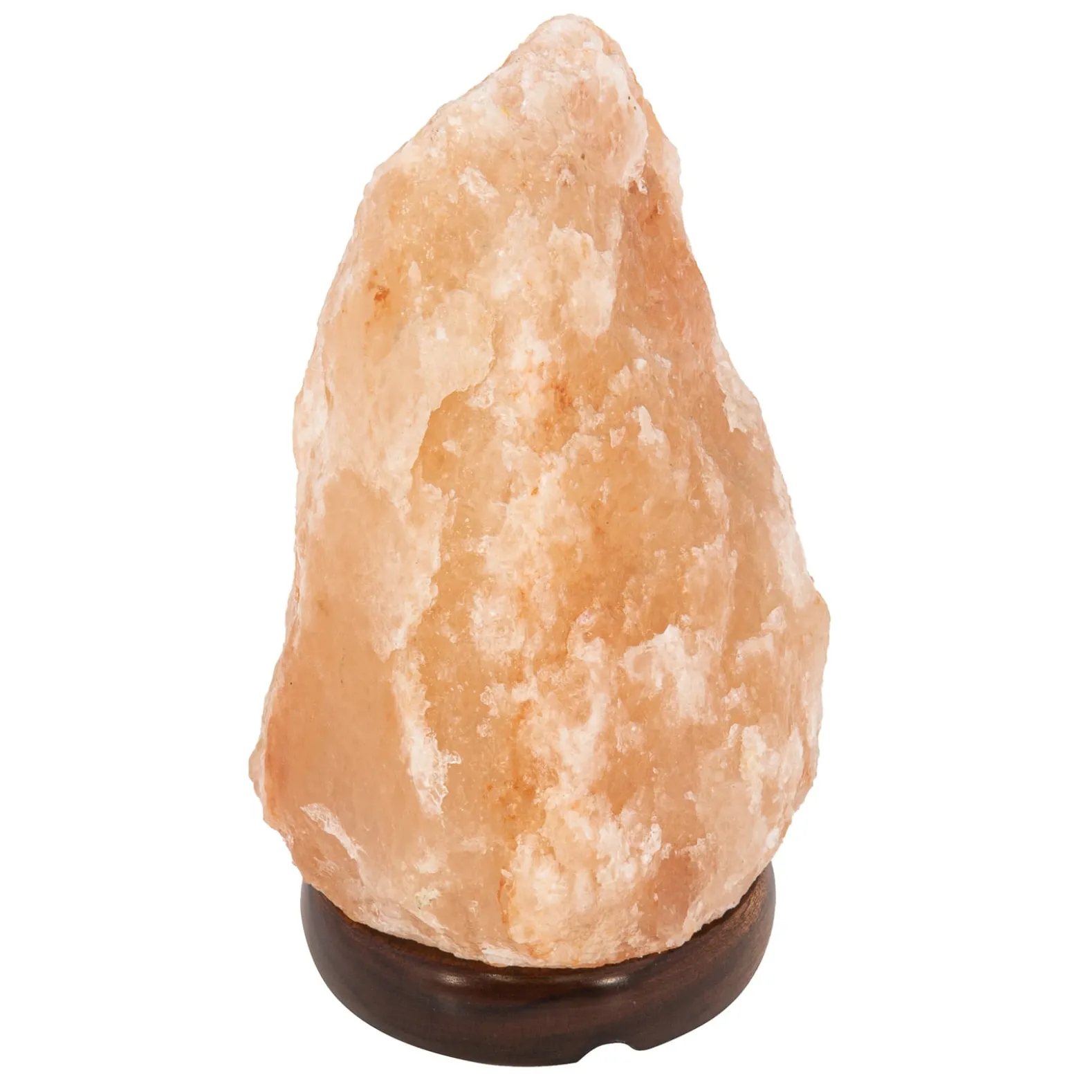 Salzkristall-Tischlampe Stone, naturfarben