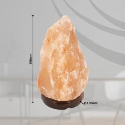 Salzkristall-Tischlampe Stone, naturfarben